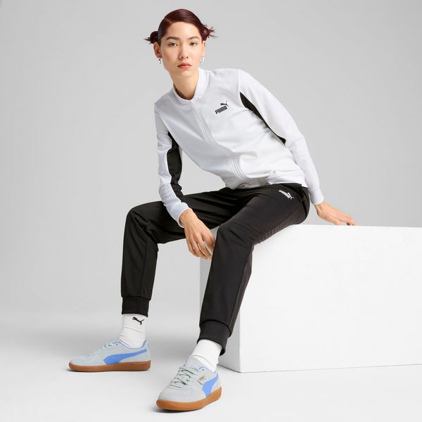 PUMA Women's Puma Baseball Suit, White, Size S, Clothing