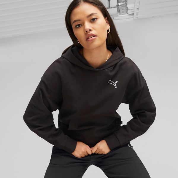 PUMA Women's Puma Better Essentials's Hoodie, Black, Size S, Clothing