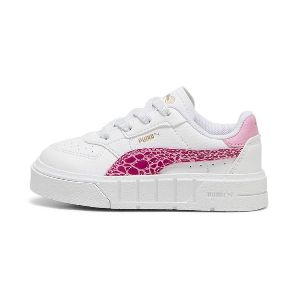 PUMA Women's Puma Cali Court Animal Toddler Sneakers, White, Size 24, Shoes