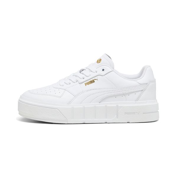 PUMA Women's Puma Cali Court Leather's Sneakers, White, Size 38, Shoes