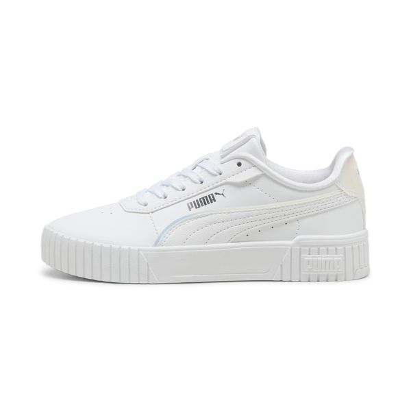 PUMA Women's Puma Carina 2.0 Holo 2.0 Sneakers Youth, White, Size 36, Shoes