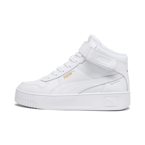 PUMA Women's Puma Carina Street Mid's Sneakers, White, Size 40, Shoes