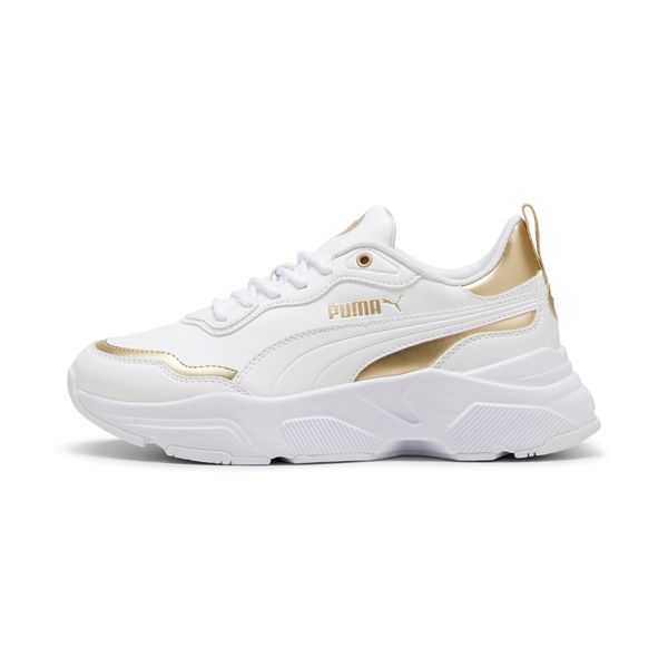 PUMA Women's Puma Cassia Rose Metallic Dream Sneakers, White, Size 37.5, Shoes