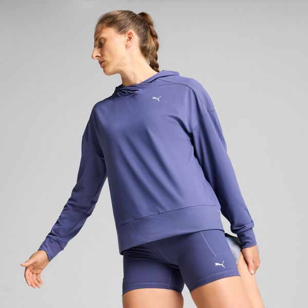 PUMA Women's Puma CLOUDPSUN Hoodie, Blue, Size 3XL, Clothing