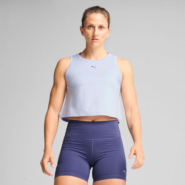 PUMA Women's Puma CLOUDSPUN Tank, Blue, Size XXS, Clothing