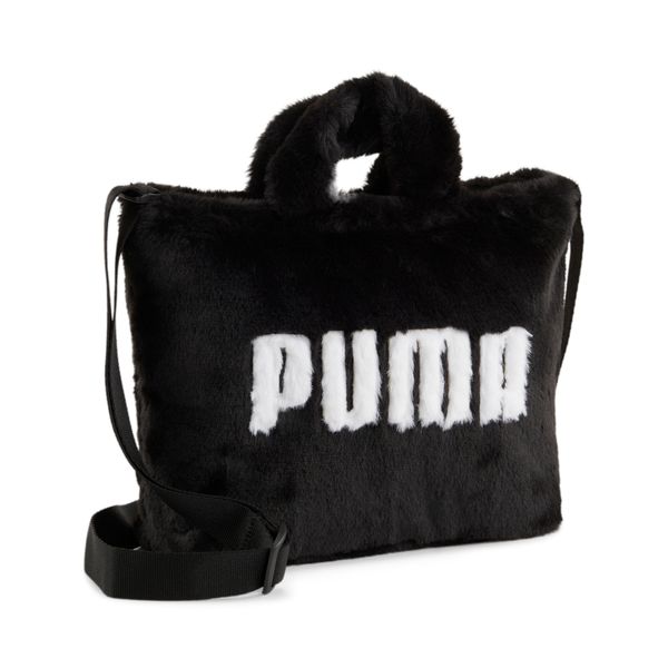 PUMA Women's Puma Core Fur Mini Tote Bag, Black, Accessories