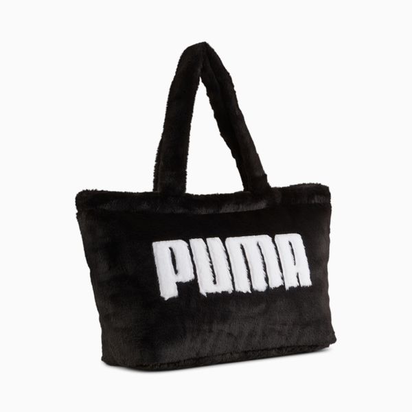 PUMA Women's PUMA Core Fur Shopper Bag, Black