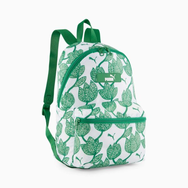 PUMA Women's PUMA Core Pop Backpack, Archive Green/Blossom AOP