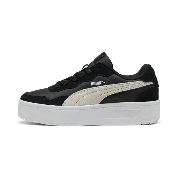 PUMA Women's Puma Court Lally Skye Suede Sneakers, Black, Size 42, Shoes