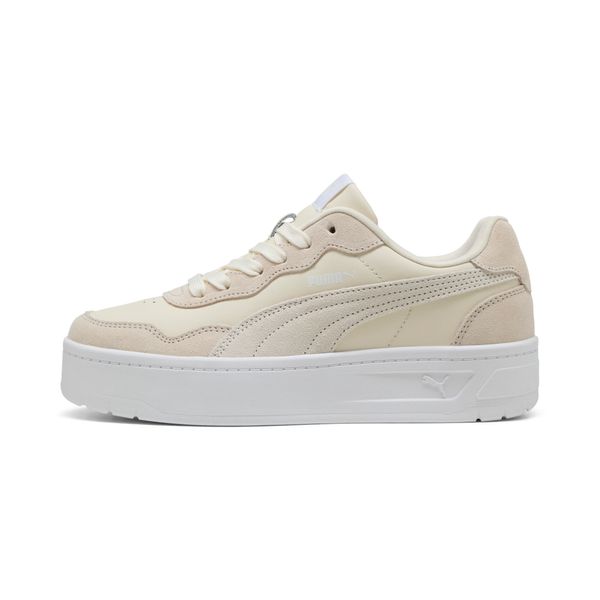 PUMA Women's Puma Court Lally Skye Suede Sneakers, White, Size 35.5, Shoes