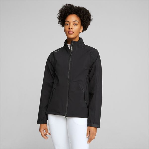 PUMA Women's Puma DRYLBL's Golf Rain Jacket, Black, Size M, Clothing