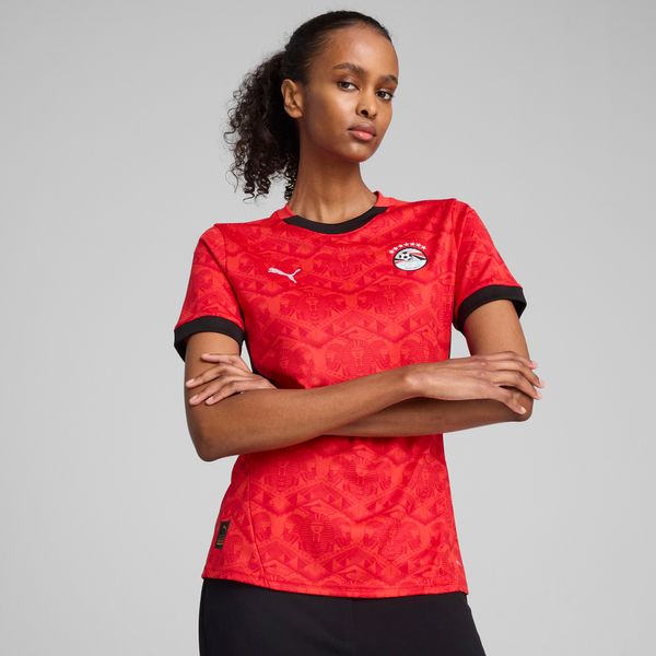 PUMA Women's Puma Egypt 2025 Home Jersey, Red, Size S, Clothing