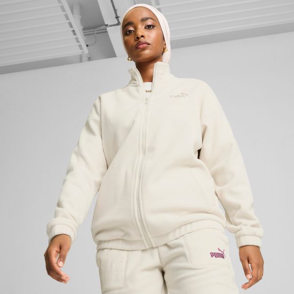 PUMA Women's Puma ESS ELEVATED Jacket, White, Size XL, Clothing