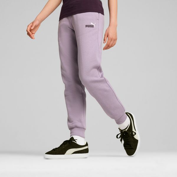 PUMA Women's Puma ESS+ Logo Sweatpants Youth, Purple, Size 15-16Y, Clothing