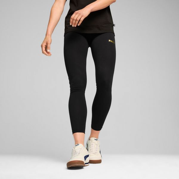 PUMA Women's Puma ESS MINIMAL GOLD Leggings, Black, Size L, Clothing