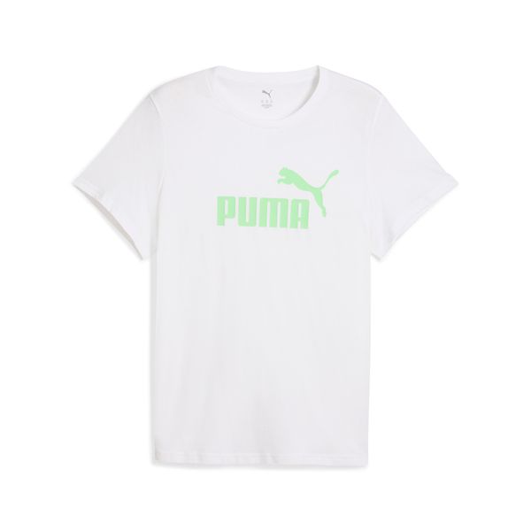 PUMA Women's Puma ESS No. 1 Logo T-Shirt, White, Size L, Clothing