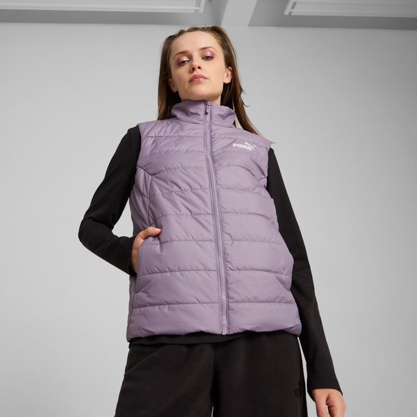 PUMA Women's Puma ESS Padded Vest, Purple, Size L, Clothing