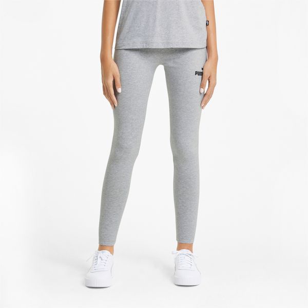 PUMA Women's Puma Essentials Leggings, Gray, Size L, Clothing