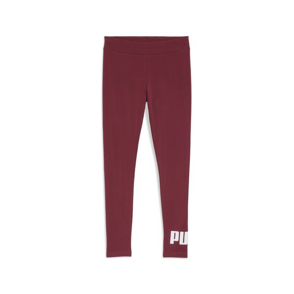 PUMA Women's Puma Essentials Logo Leggings, Red, Size L, Clothing