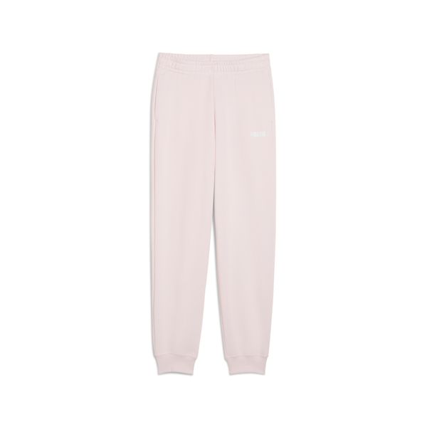 PUMA Women's Puma Essentials Logo Sweatpants Youth, Pink, Size 9-10Y, Clothing