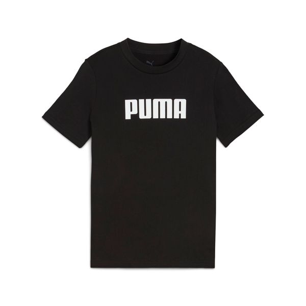 PUMA Women's Puma Essentials Logo Tee Youth, Black, Size 13-14Y, Shop