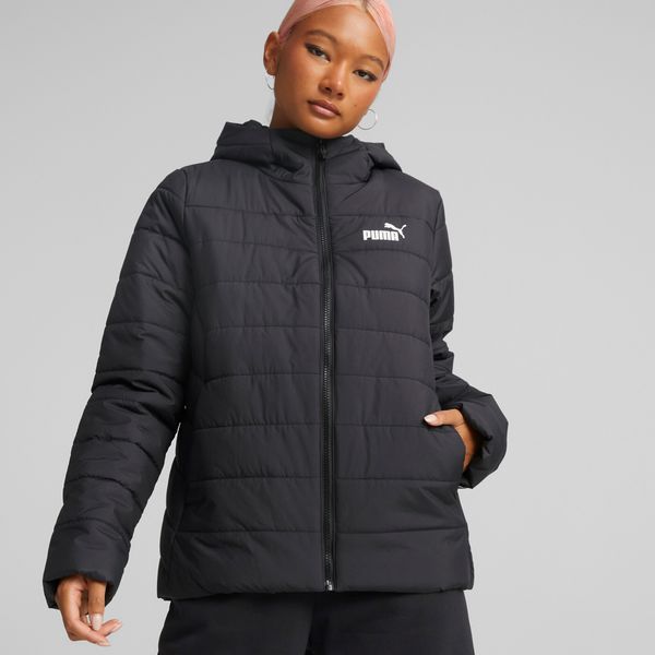 PUMA Women's Puma Essentials Padded Jacket, Black, Size M, Clothing