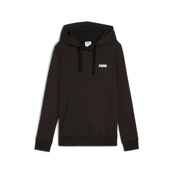 PUMA Women's Puma Essentials Small Logo Hoodie, Black, Size L, Clothing