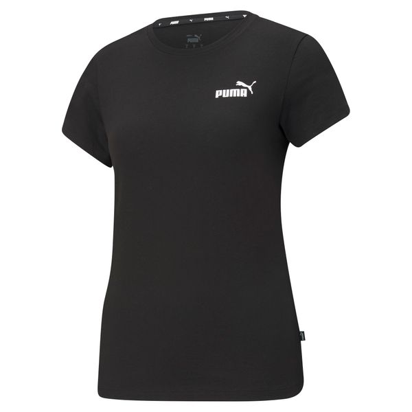 PUMA Women's Puma Essentials Small Logo T-Shirt, Black, Size M, Clothing