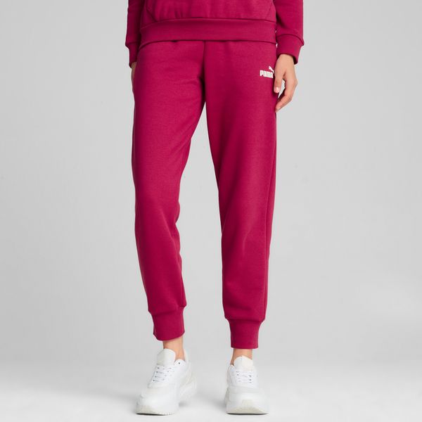 PUMA Women's Puma Essentials Sweatpants, Pink, Size M, Clothing