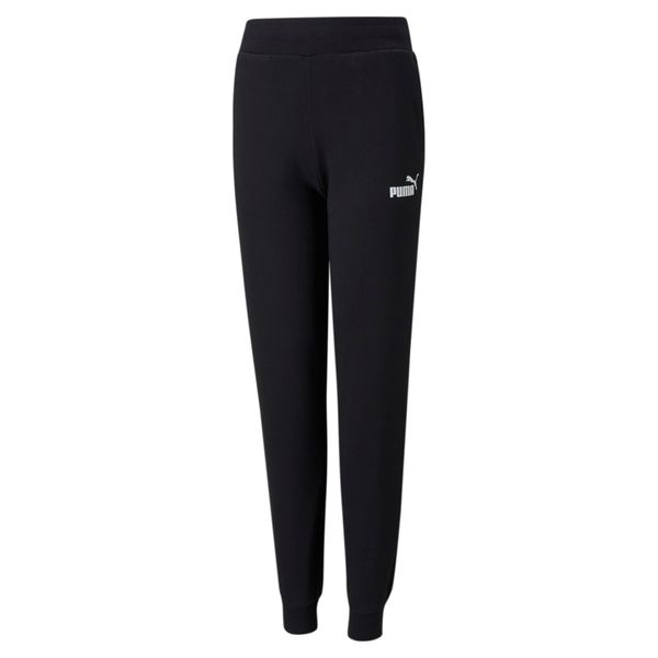 PUMA Women's Puma Essentials Sweatpants Youth, Black, Size 1-2Y, Clothing