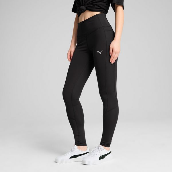 PUMA Women's Puma EVOSTRIPE Tights, Black, Size S, Clothing