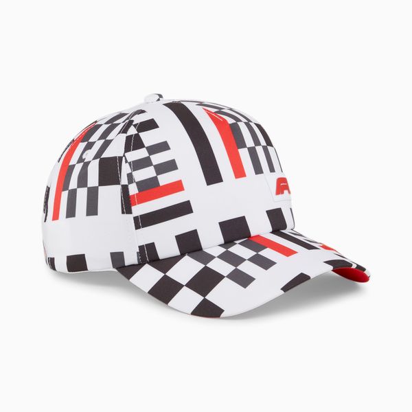 PUMA Women's PUMA F1 Graphic Baseball Cap, White/AOP