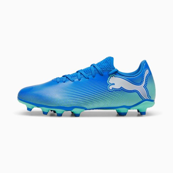 PUMA Women's PUMA Future 7 Play FG/AG Football Boots, Hyperlink Blue/Mint/White