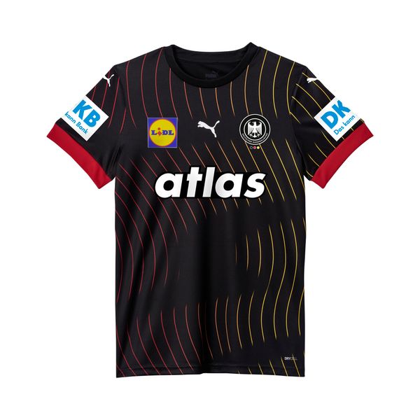 PUMA Women's Puma Germany Handball 2025 Away Jersey, Black, Size XL, Clothing