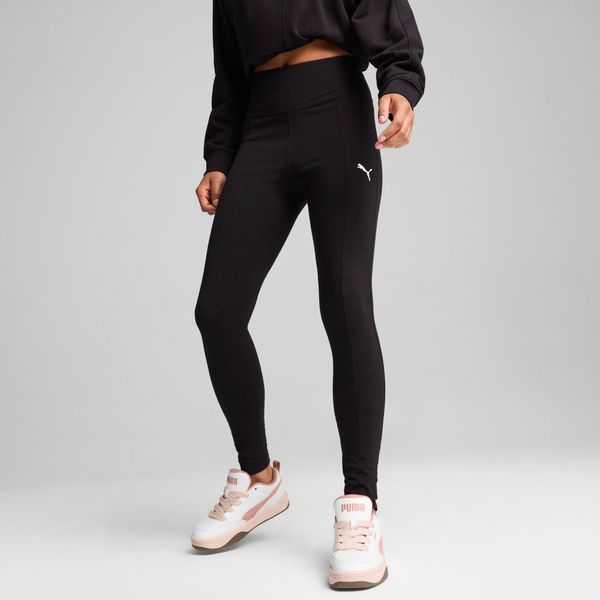 PUMA Women's Puma HER High-Waist Leggings, Black, Size L, Clothing