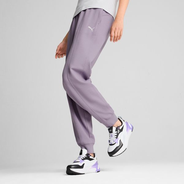 PUMA Women's Puma HER High Waist Pants, Purple, Size S, Clothing