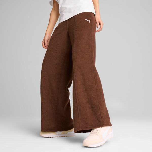 PUMA Women's Puma HER Pants, Brown, Size XS, Clothing