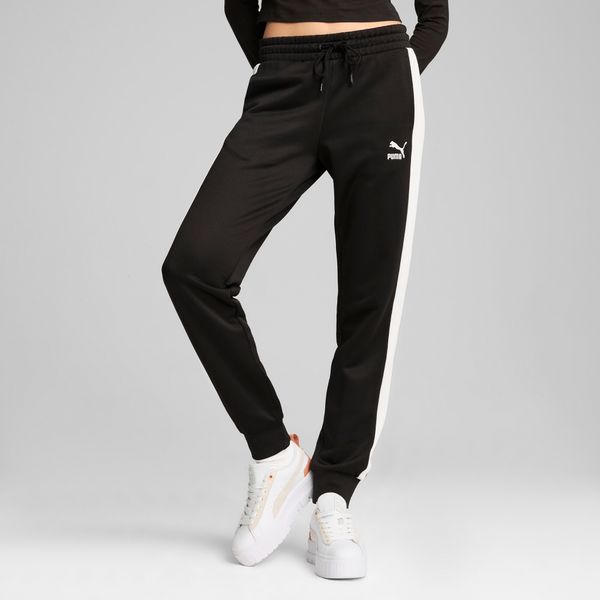 PUMA Women's Puma ICONIC T7 Track Pants, Black, Size XL, Clothing