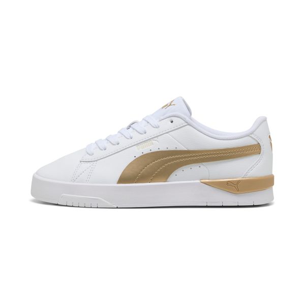 PUMA Women's Puma Jada Classic Aqua Metallics Sneakers, White, Size 38, Shoes