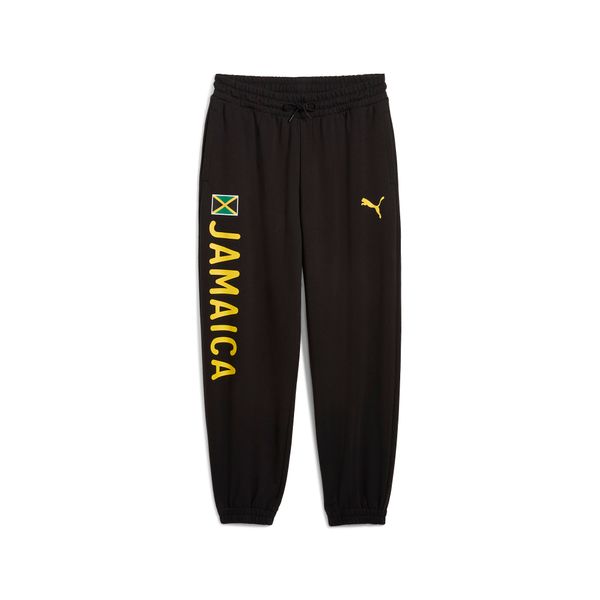 PUMA Women's Puma Jamaica Village Wear Sweat Pants, Black, Size M, Clothing