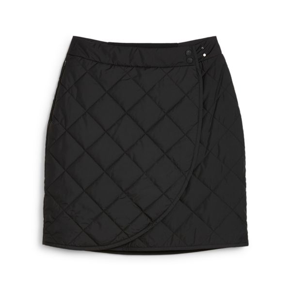 PUMA Women's Puma Kyley Quilted Skirt, Black, Size M, Clothing