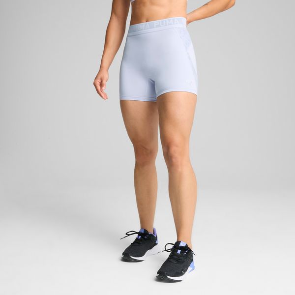 PUMA Women's Puma LACE High-Waisted 5" Short Tights, Blue, Size S, Clothing
