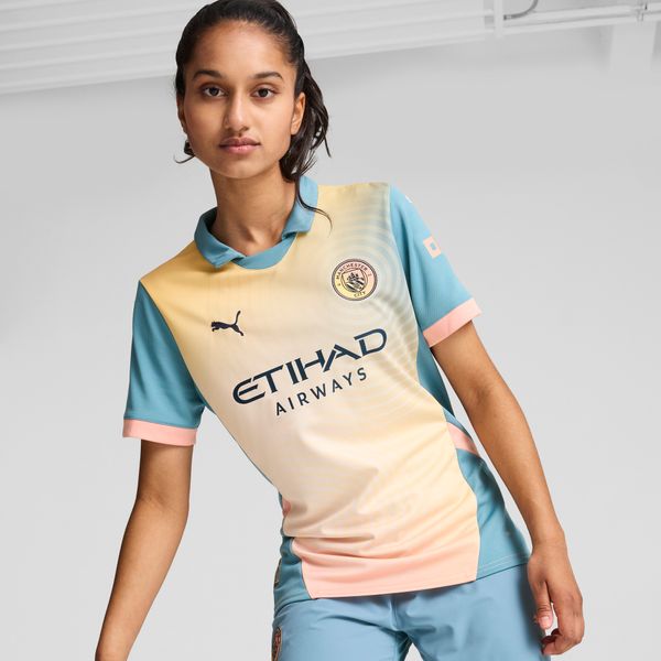 PUMA Women's Puma Manchester City 24/25 Fourth Jersey, Pink, Size L, Clothing