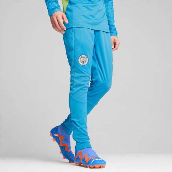 PUMA Women's PUMA Manchester City Training Pants Men, Magic Blue/Yellow Glow