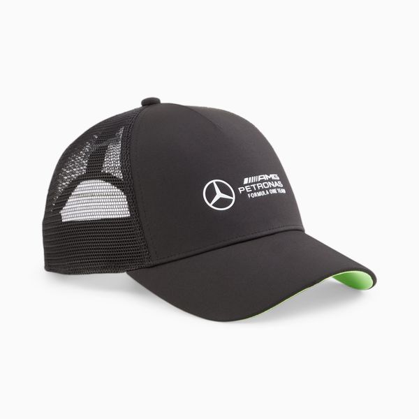 PUMA Women's PUMA Mercedes-Amg Petronas Motorsport Trucker Cap, Black