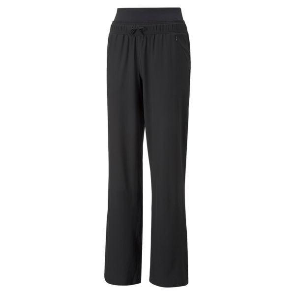 PUMA Women's Puma Modest Activewear Wide Leg Training Pants, Black, Size L, Fitness