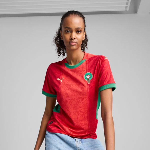 PUMA Women's Puma Morocco 2025 Home Jersey, Red, Size L, Clothing