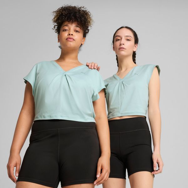 PUMA Women's Puma MOVE CLOUDPSUN Twist T-Shirt, Green, Size XS, Clothing