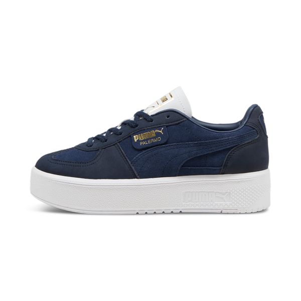 PUMA Women's Puma Palermo Elevata Mono Sneakers, Blue, Size 38.5, Shoes