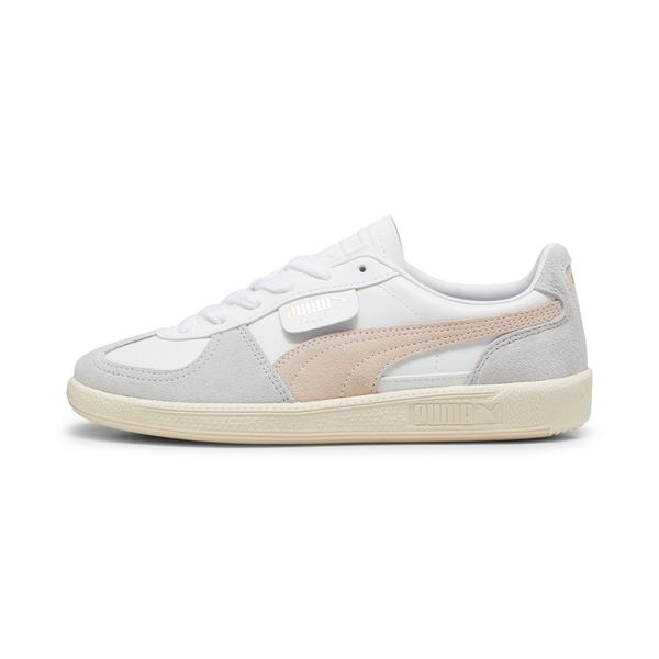 PUMA Women's Puma Palermo Leather Sneakers, White, Size 40.5, Shoes